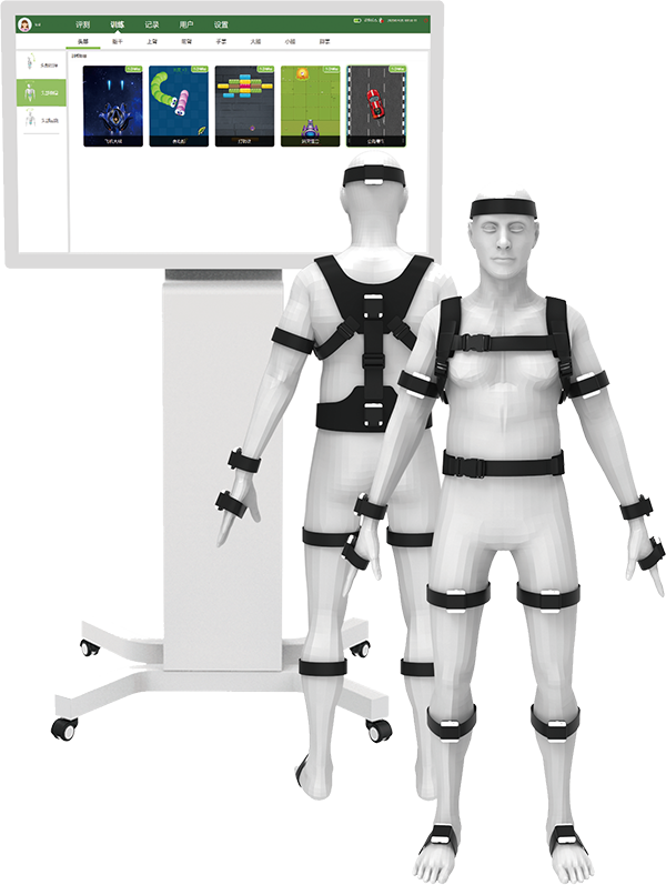 Whole body joint activity evaluation training system